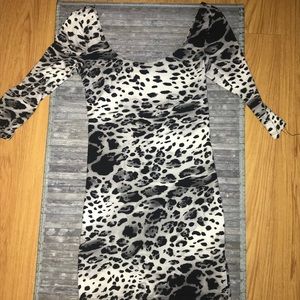 Cheetah print dress